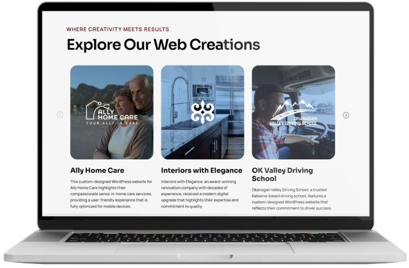 Laptop With Digital Phoenix Portfolio Clients
